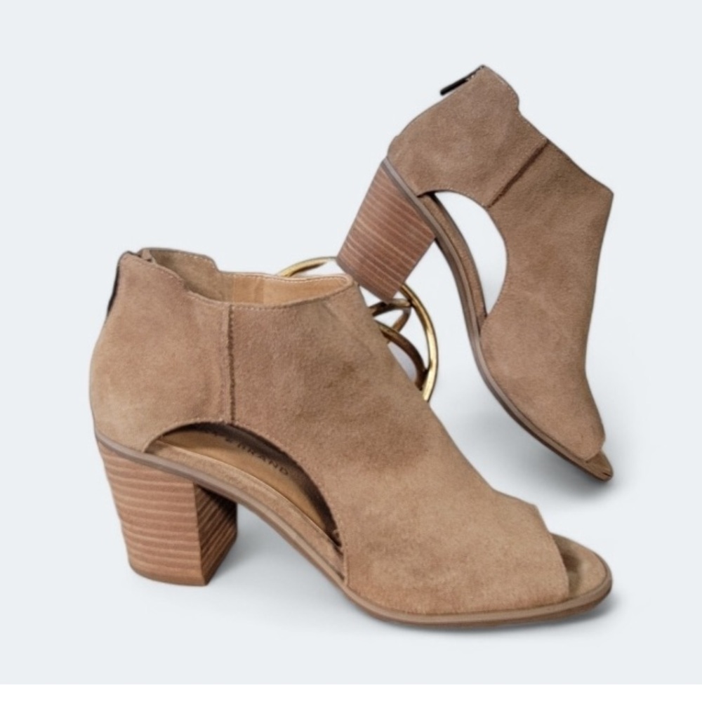 Lucky Brand Tan Suede Keight Bootie 10 42